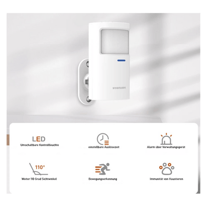 SmartSense - Bewegungssensor mit einstellbarem Trigger und Indikatorlicht - Wachmann24